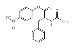 L-Phenylalanine,N-acetyl-, 4-nitrophenyl ester结构式