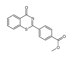 methyl 4-(4-oxo-1,3-benzothiazin-2-yl)benzoate Structure