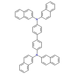 N,N,N',N'-四(2-萘基)-1,1'-联苯-4,4'-二胺结构式