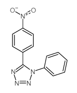 1H-Tetrazole,5-(4-nitrophenyl)-1-phenyl-结构式
