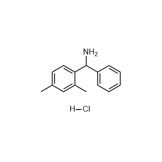 (2,4-Dimethylphenyl)(phenyl)methanamine hydrochloride Structure