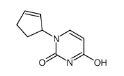 1-(2-CYCLOPENTEN-1-YL)-2,4(1H,3H)-PYRIMIDINEDIONE结构式