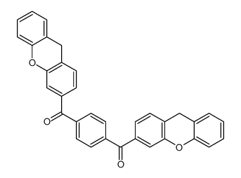 [4-(9H-xanthene-3-carbonyl)phenyl]-(9H-xanthen-3-yl)methanone结构式