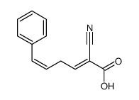 2-cyano-6-phenylhexa-2,5-dienoic acid Structure