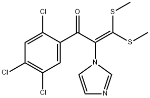 2-Propen-1-one,2-(1H-imidazol-1-yl)-3,3-bis(methylthio)-1-(2,4,5-trichlorophenyl)- Structure