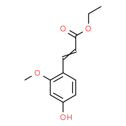 2-Propenoic acid, 3-(4-hydroxy-2-Methoxyphenyl)-, ethyl ester Structure
