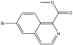 6-溴异喹啉-1-甲酸甲酯结构式