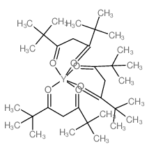 Yttrium-2,2,6,6-tetramethylheptanedionate structure