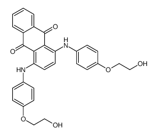 1,4-bis[[4-(2-hydroxyethoxy)phenyl]amino]anthraquinone结构式