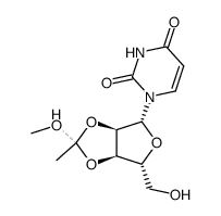 2',3'-O-(methoxymethylidene)uridine Structure