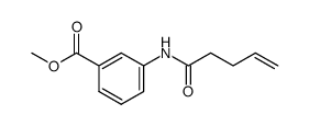 methyl 3-(4-pentenoylamino)benzoate结构式