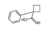 1-苯基-环丁烷羧酰胺结构式