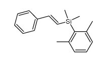(E)-β-[(2,6-dimethylphenyl)dimethylsilyl]styrene结构式