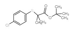 2-[(4-氯苯基)硫代]-2-甲基丙酸叔丁酯结构式