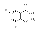 3,5-DIFLUORO-2-METHOXYBENZOIC ACID structure