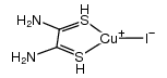 copper(I) dithiooxamide iodide Structure