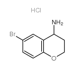 6-溴-苯并二氢吡喃-4-胺盐酸盐结构式