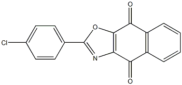 2-(4-Chlorophenyl)naphtho[2,3-d]oxazole-4,9-dione Structure