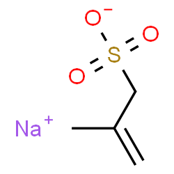 sodium 2-methylprop-2-ene-1-sulfonate结构式