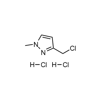 3-(氯甲基)-1-甲基-1H-吡唑二盐酸盐结构式