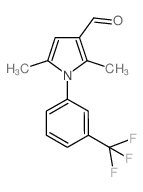 2,5-dimethyl-1-[3-(trifluoromethyl)phenyl]pyrrole-3-carbaldehyde Structure