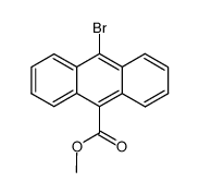 10-bromo-anthracene-9-carboxylic acid methyl ester结构式