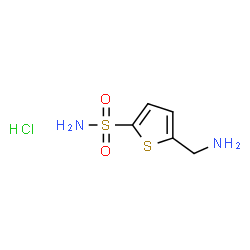 5-(氨基甲基)噻吩-2-磺酰胺盐酸盐结构式