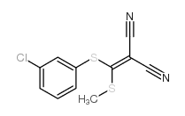 2-[(3-氯苯基硫代)(甲基硫代)亚甲基]-丙二腈结构式