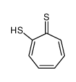 2-Mercapto-2,4,6-cycloheptatriene-1-thione结构式