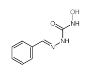 Hydrazinecarboxamide,N-hydroxy-2-(phenylmethylene)- Structure