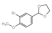1-BROMO-5-(1,3-DIOXOLAN-2-YL)-2-METHOXYBENZENE Structure