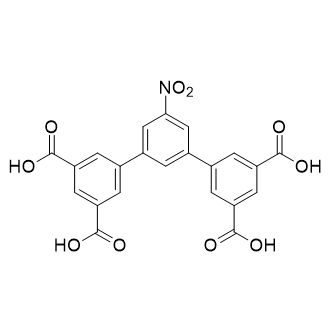 5'-硝基-[1,1':3',1''-三联苯]-3,3'',5,5''-四羧酸结构式