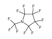 2,2,3,3,4,4,5,5-octafluoro-1-(trifluoromethyl)pyrrolidine结构式