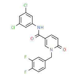 N-(3,5-Dichlorophenyl)-1-(3,4-difluorobenzyl)-6-oxo-1,6-dihydro-3-pyridinecarboxamide Structure