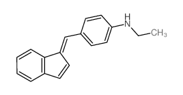 Benzenamine,N-ethyl-4-(1H-inden-1-ylidenemethyl)- Structure