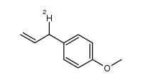 3-(p-methoxyphenyl)-1-propene-3-d1 Structure
