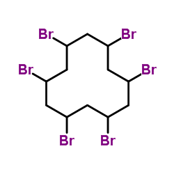 1,3,5,7,9,11-Hexabromocyclododecane Structure