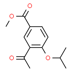 3-乙酰基-4-异丙氧基苯甲酸甲酯结构式