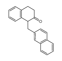 1-(naphthalene-2-ylmethyl)-3,4-dihydronaphthalene-2(1H)-one Structure