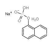 1-naphthyl phosphate monosodium salt monohydrate Structure