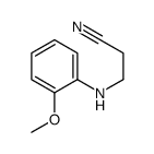 3-(2-甲氧基苯氨基)-丙腈结构式