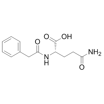 N-苯乙酰基-L-谷氨酰胺结构式