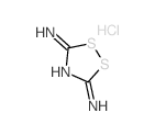 3H-1,2,4-Dithiazol-5-amine,3-imino-, hydrochloride (1:1)结构式
