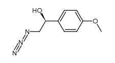 (S)-(+)-2-azido-1-(4-methoxyphenyl)-1-ethanol结构式