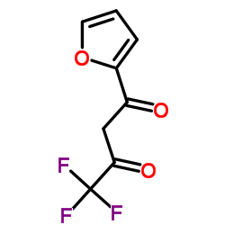 4,4,4-三氟-1-(2-呋喃基)-1,3-丁二酮结构式