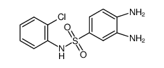 3,4-DIAMINO-N-(2-CHLORO-PHENYL)-BENZENESULFONAMIDE structure