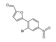 5-(2-溴-4-硝基苯基)-呋喃-2-甲醛结构式