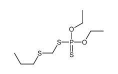 diethoxy-(propylsulfanylmethylsulfanyl)-sulfanylidene-phosphorane结构式