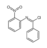 N-(2-nitrophenyl)benzenecarboximidoyl chloride结构式