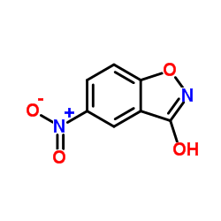 5-硝基苯并[d]异噁唑-3-醇结构式